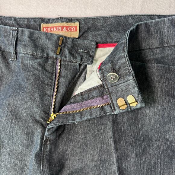 Khakis & Co Women’s 12 Dark Wash Wide-Leg Trouser Jeans - Picture 3 of 5